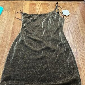gold sparkly dress